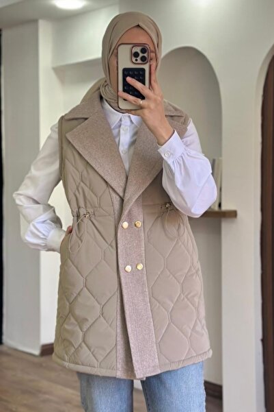 Safgiyim44 Premium Cashmere Detailed Vest Mink