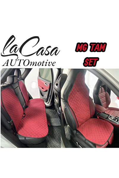 la casa Husa de scaun din in, ergonomica, anti-transpiratie, compatibila cu scaunul MG F1 - perna (7 piese) rosu