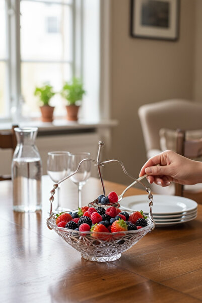 ROY KING Queen Anne Qa 65 Kulplu Kaşıklı Şekerlik 15*15 Cm