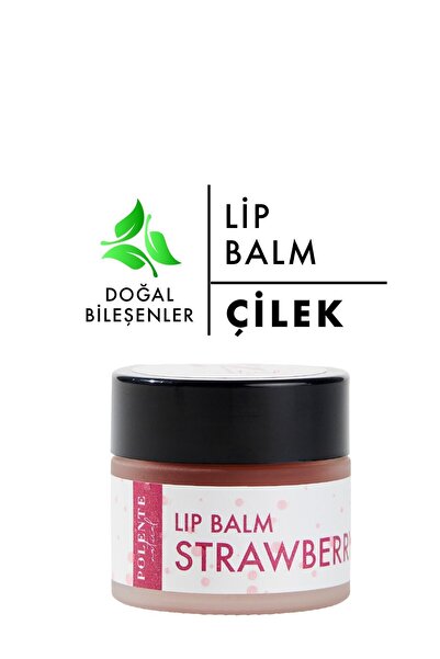 Polente Natural Çilekli Lip Balm - Nemlendirici Dudak Kremi