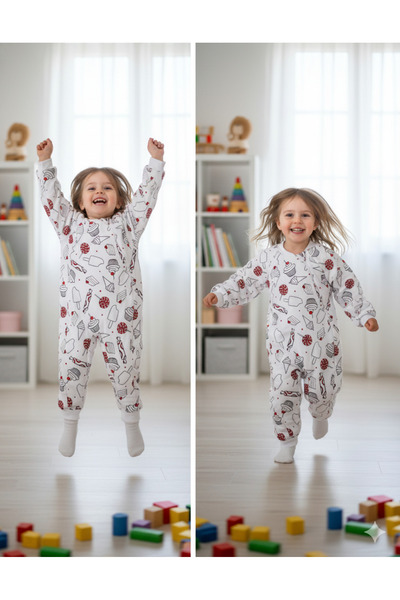 ÖZLEM BEBE 1-6 Yaş Candy Desenli Çocuk Uyku Tulumu