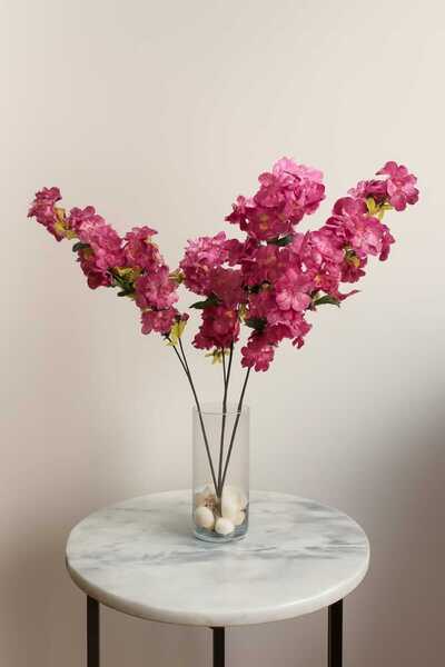 MAKİ DEKOR YAPAY ÇİÇEK SAKURA DALI 3 LÜ 65 CM