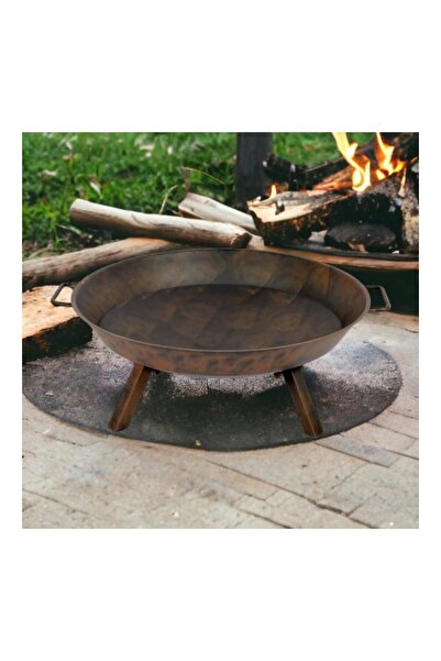 Crestj Round Fire Pit with Legs