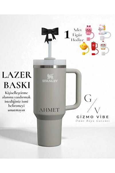 Stanley Kişiselleştirilebilir Quencher Pipetli 1.18 L Termos Özel Tasarım/İsi...