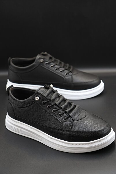EFNANSHOES EFNAN SHOES Erkek Siyah Günlük Esnek Rahat Dikişli Hafif Poli AKILLI BACIKLI SPOR AYAKKABI