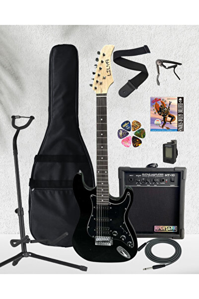 LİLYA Hss Elektro Gitar Amfi Kulaklık Full Set (PICKGUARD DEĞİŞKENLİK GÖSTEREBİLİR)