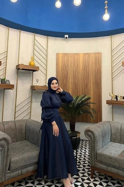 KADEL Alya Abiye Lacivert,elbise,mezuniyet,balo,gece Elbisesi