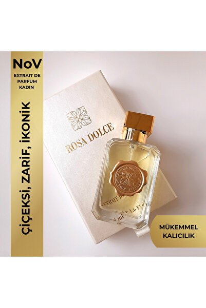 Rosa Dolce NoV – Kadın Parfüm Çiçeksi Pudralı Kalıcı Extrait de Parfum