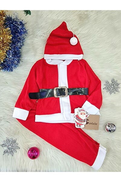 Kidsmadamiko Bebek Ve Çocuk Yeni Yıl Noel Baba Kostüm. Yılbaşı Kostüm Kırmızı