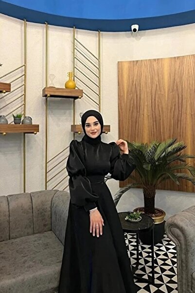 KADEL Alya Abiye Siyah Elbise,mezuniyet,balo,gece Elbisesi