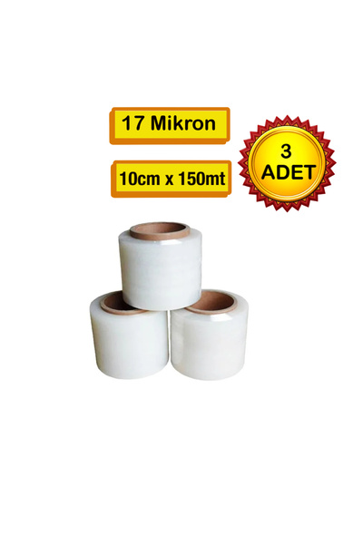 Ergün 3 قطع من الفيلم المطاطي صغير الحجم 10 سم بسمك 23 ميكرون