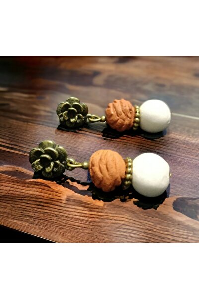 Birtakı'm Şeyler أقراط مصنوعة يدويًا من الخرز الأرضي الأصيل