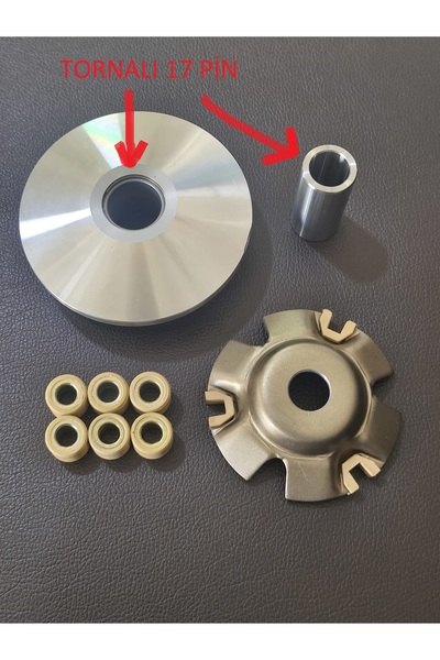 REVOLT RM5 RM5X uyumlu Tornalı Modifiye Ön Varyatör Yarım 17 Pin (+10-15kmh)