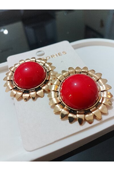 ACCESSORIES WORLD Accessorıes Kırmızı Günlük Küpe