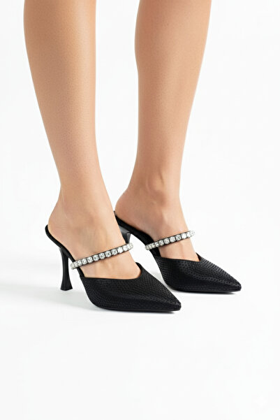 Mira style فستان سهرة بتفاصيل حجر أرجواني من زارا (4 سم) كعب