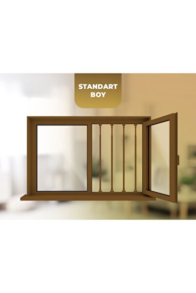 Erol Kahverengi Pencere Kilitleri 4 Adet - Anne Bebek Güvenlik Kilidi - Hazır Ve Pratik Korkuluk