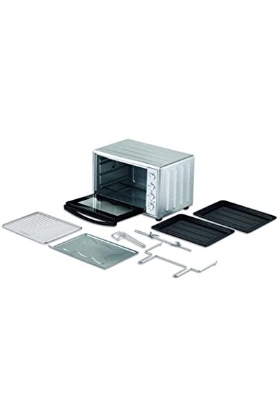Kenwood 100L Toaster Oven with Rotisserie & Convection Function, Double Glass Door – MOM99 Silver