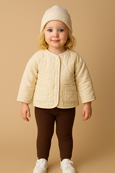 Motebarn Wear Kız Çocuk Kapitone Ceket