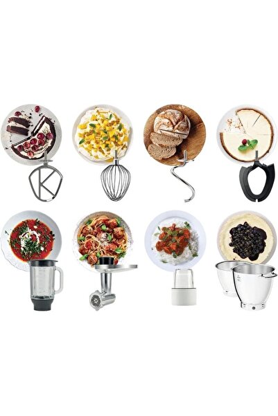 Kenwood Titanium Chef XL Stand Mixer KWL90.344SI Silver – 7L DuoBowl, Built-in Scales, Blender, Grinder