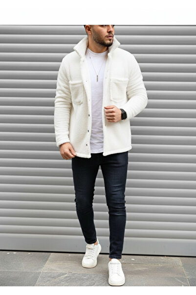 STILL GİYİM Μπουφάν βελούδινου Unisex με κανονική εφαρμογή με λεπτομερή κουμπιά