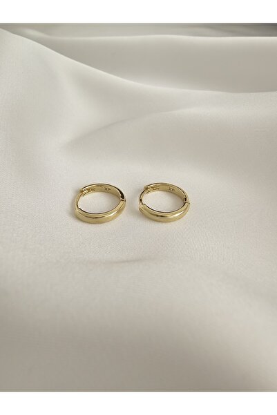 Zivazer Store Kadın Çelik Kararmaz Xuping 14k Altın Renginde Minik Halka Küpe