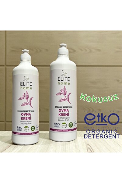 The Elite Home Organik ve Vegan Sertifikalı Ovma Kremi 900 gr*2 adet Kokusuz