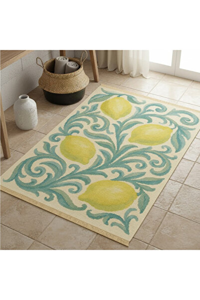 Markaev Lemon Baskılı Dokuma Taban Halı 251 YNG