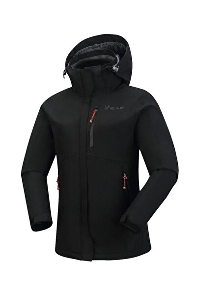 2AS Sparkle Woman 3in1 Kadın Ceket Siyah