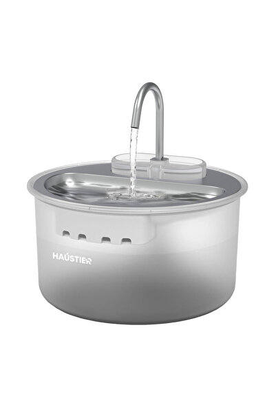 Haustier WF009LS Otomatik Kedi Su Çeşmesi,Su Sebili, Su Pınarı 4Lt , Çelik Üs...