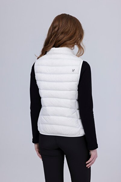 2AS Azure Kadın Down Yelek Beyaz