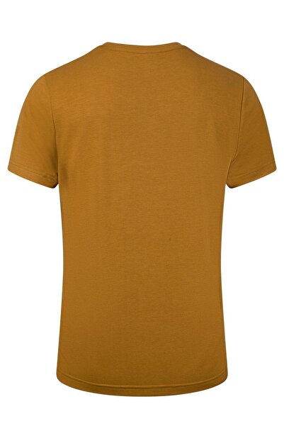 2AS Ανδρικό μπλουζάκι Winson Viloft με λαιμόκοψη σε ανοιχτό καφέ χρώμα