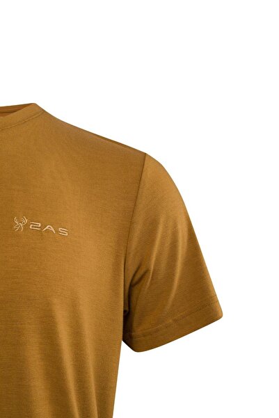 2AS Ανδρικό μπλουζάκι Winson Viloft με λαιμόκοψη σε ανοιχτό καφέ χρώμα