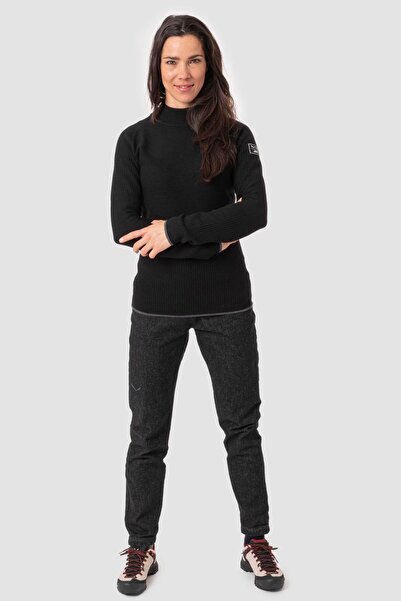 Salewa Fanes Eng. Logo Am Kadın Kazak Sweatshirt Siyah