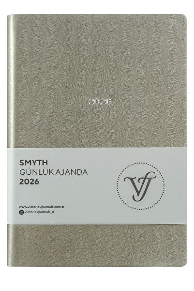 Victoria's Journals Smyth 2026 Günlük Ajanda A5 (14x21cm) Esnek Kapak Ivory 8...