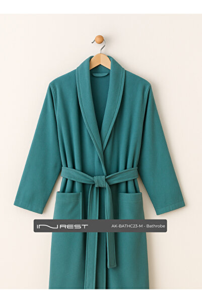 INREST رداء حمام فندق INREST 100% قطن قطعة واحدة مقاس M