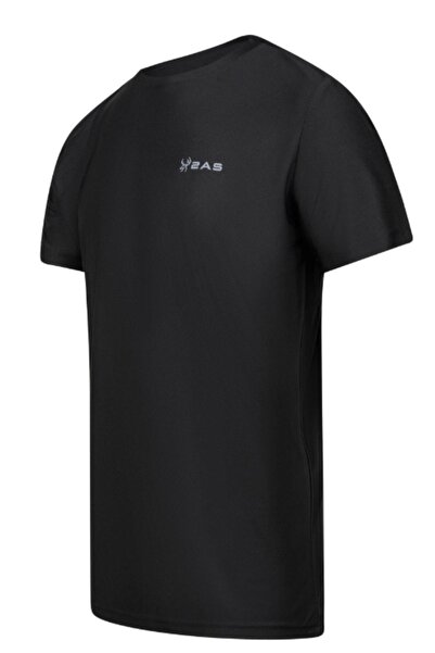 2AS Capri Sıfır Yaka T-Shirt Siyah