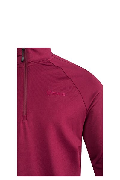 2AS Kherlen Yarım Fermuarlı Erkek Sweat Bordo
