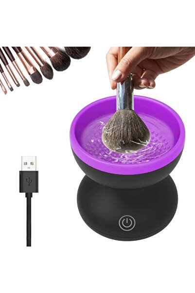 huitich منظف فرش المكياج المثالي باللون الأرجواني