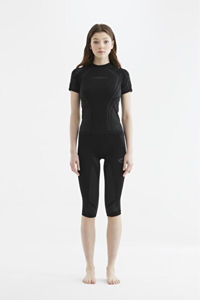 Panthzer Ceramic Short Sleeve Polygiene Women's Top Underwear Black/Grey