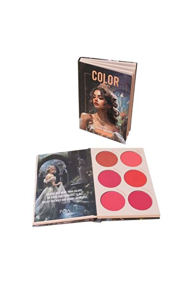 huitich لوحة مكياج ظلال العيون وأحمر الخدود اللامعة بتصميم كتاب