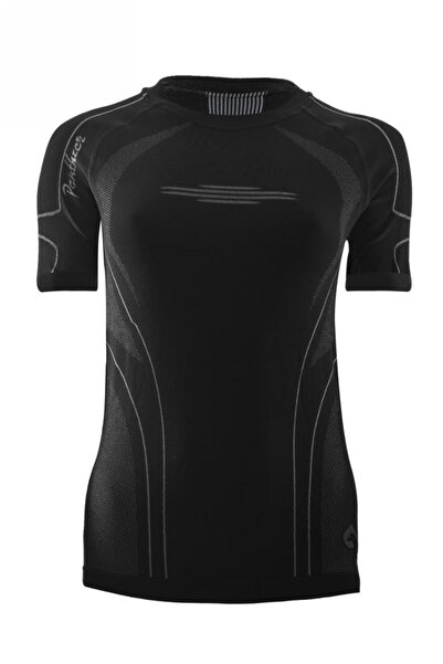 Panthzer Ceramic Short Sleeve Polygiene Women's Top Underwear Black/Grey