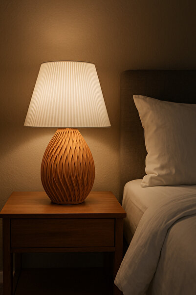 Elarisse Co Modern Liora Abajur Masa Lambası – Elarisse Co, Kahverengi E27