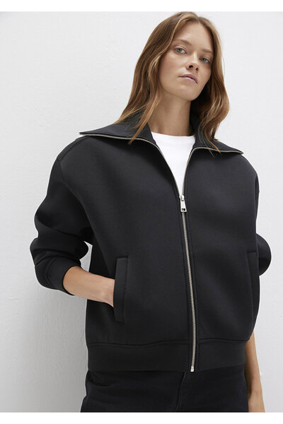 Mavi Sporty Lux Fermuarlı Siyah Sweatshirt 1S10295-900