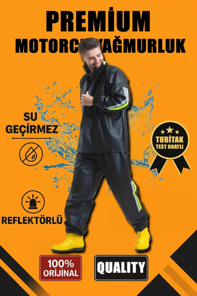 GökTR بدلة واقية من المطر للسائقين من MDB Premium، مصنوعة من قماش PVC مقاوم ل...