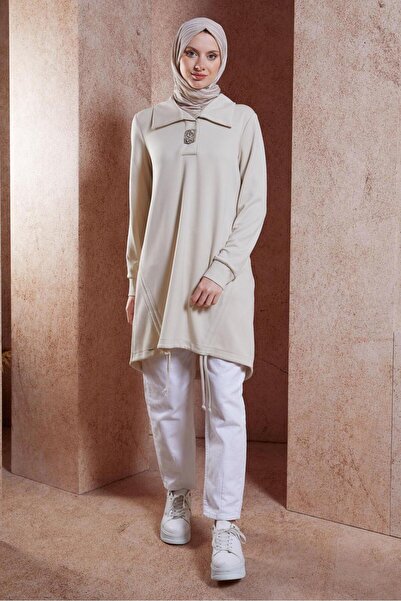 Alvina 44451 Model Stone Detailed Tracksuit Tunic