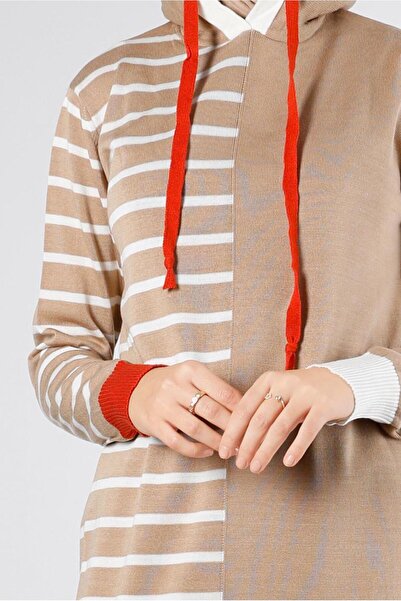 Alvina ΡΙΓΕΤΑ ΜΠΟΥΦΑΝΤΑ με κουκούλα ΙΚΟ ΤΟΥΝΙΚ 43179