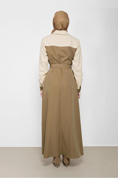 Alvina ΦΟΡΕΜΑ ΚΛΑΣΙΚΟ ΠΟΥΚΑΜΙΣΟ ΔΙΧΡΩΜΙΚΟ ΜΕ ΖΩΝΗ 42248