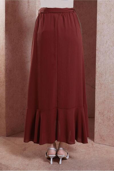 Alvina KUŞAKLI VOLANLI ETEK 60574