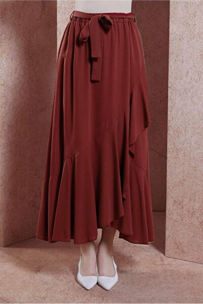 Alvina KUŞAKLI VOLANLI ETEK 60574