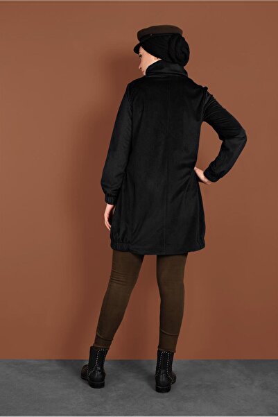 Alvina ŞAL YAKA KADİFE TUNİK  40336